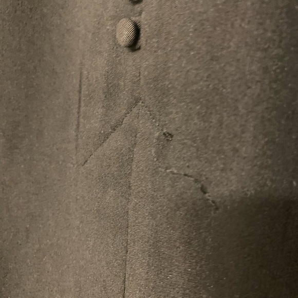 Bettie Page Tatyana Catwalk pencil skirt in black w/ kick pleats, size XL. - Picture 4 of 6